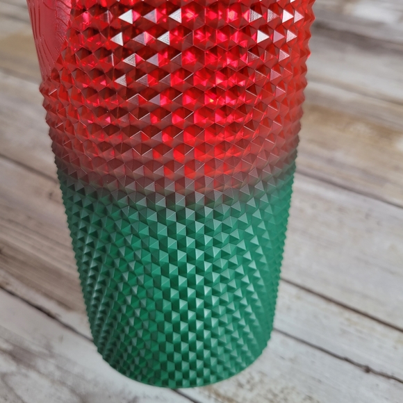Starbucks Walt Disney World Red Green Studded Christmas Tumbler New 24 ounces - Picture 2 of 10